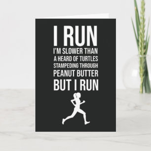 Lustige Langsamläufer Karten Laufen Joggen Humor X