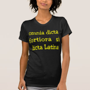 Lustige lateinische Phrase, Slogan für Dunkelheit T-Shirt