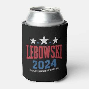 Lustige Lebowski Politische Wahl Abstimmung 2024 Dosenkühler