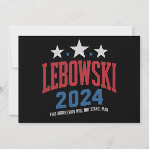 Lustige Lebowski Politische Wahl Abstimmung 2024  Einladung
