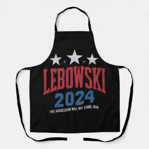 Lustige Lebowski Politische Wahl Abstimmung 2024 Schürze