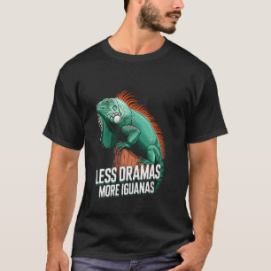 Lustige Leguan-Fans Weniger Drama Mehr Leguane Jed T-Shirt