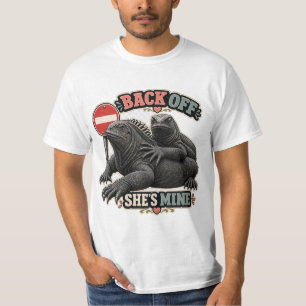 Lustige Leguan Zurücktreten Sie Gehört Mir Vaterta T-Shirt