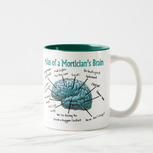 Lustige Leichenbestatter-Geschenke Zweifarbige Tasse