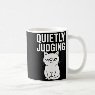 Lustige leise urteilende sarkastische verrückte Ka Kaffeetasse