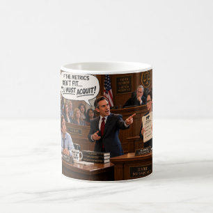 Lustige Leistungsmetrik PIP Gerichtssaal Tasse