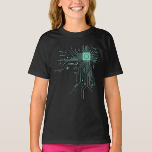 Lustige Leiterplatte Computer Elektronik T-Shirt