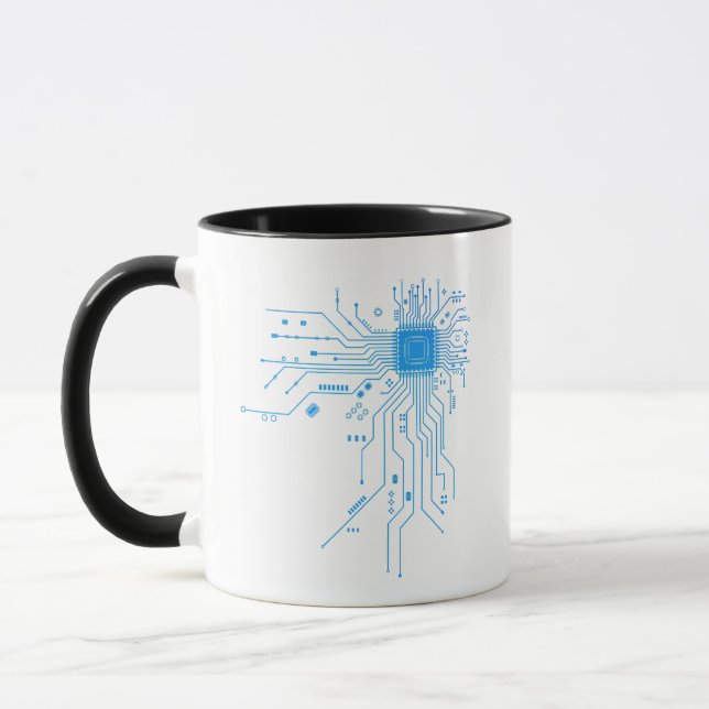 Lustige Leiterplatte Computer Elektronik Tasse (Links)