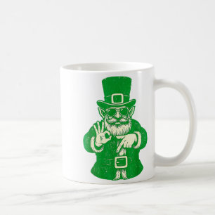 Lustige Leprechauns sagen 6 7 Sechs Sieben St Patr Kaffeetasse