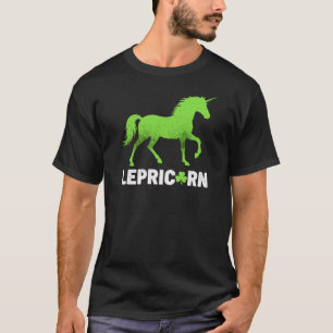 Lustige Lepricorn St. Paddy's Einhorn Kunst T-Shirt