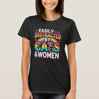 Lustige Lesbische Pride-Katze Stolz Monat LGBT Kat T-Shirt