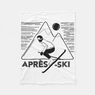 Lustige Liebe Apres Ski - Tolles Geschenk für Schn Fleecedecke