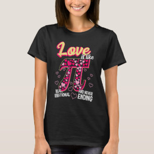 Lustige Liebe ist wie Pi Mathelehrer Cutie Pi Vale T-Shirt