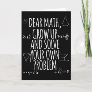 Lustige Liebe Mathe Werde Erwachsen Zitat Probleml Karte