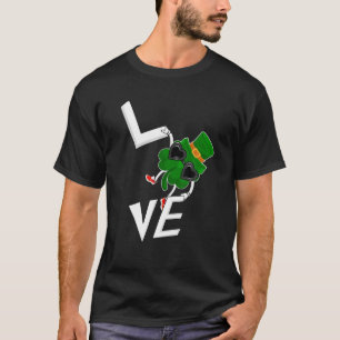 Lustige Liebe Shamrock Kleeblatt Irischer St. Patr T-Shirt