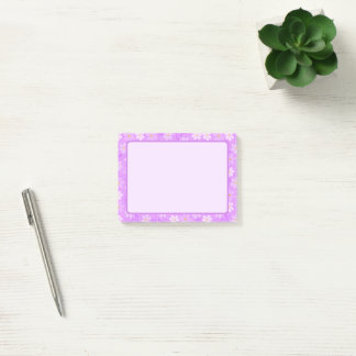 Lustige lila Blumen-Post-it-Notizen Post-it Klebezettel