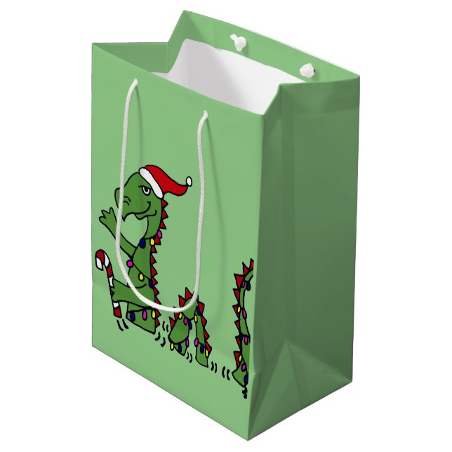 Lustige Loch- Mittlere Geschenktüte (Vorderseite Schrägansicht)