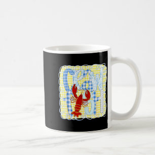 Lustige Louisiana-Meeresfrüchte-Männer in der Craw Kaffeetasse