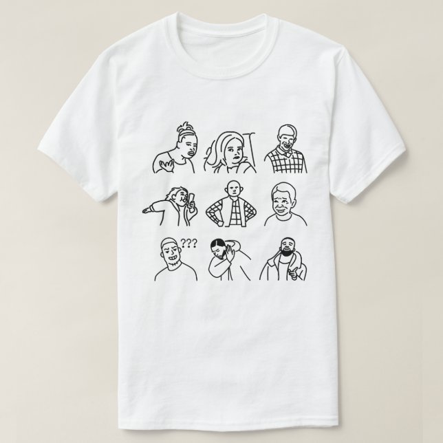 Lustige lustige Meme T-Shirt (Design vorne)
