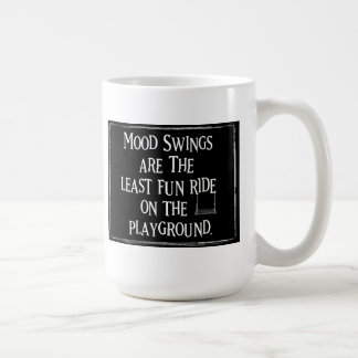 lustige lustige Spielplatz-Rad-Stimmungsschwankung Kaffeetasse