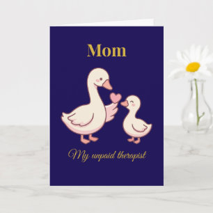 Lustige Mama Karte Mein unbezahlter Therapeut Cute