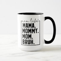 Lustige Mama-Leben Kaffee-Geschenk Keramik Schwarz
