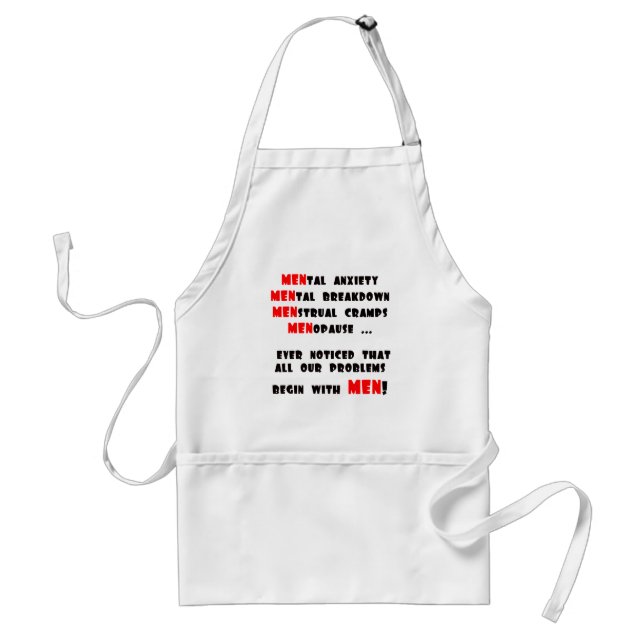 Lustige Mann-T - Shirt-Geschenke Schürze (Vorne)