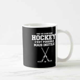 Lustige Männer-Sport-Hockey-Zitate für Eishockey-S Kaffeetasse