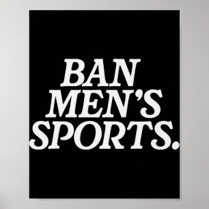 Lustige Männer-Sportarten Poster