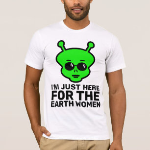 LUSTIGE MÄNNER-T-SHIRTS, ALIEN T-Shirt