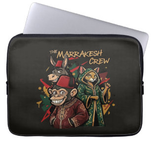 Lustige Marrakesch-Crew Marokko Souvenir Cartoon Laptopschutzhülle