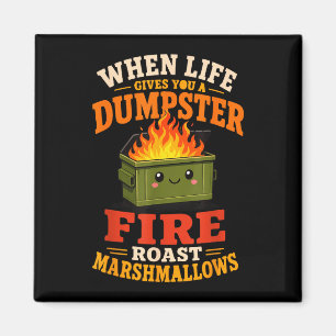 Lustige Marshmallow Magnet