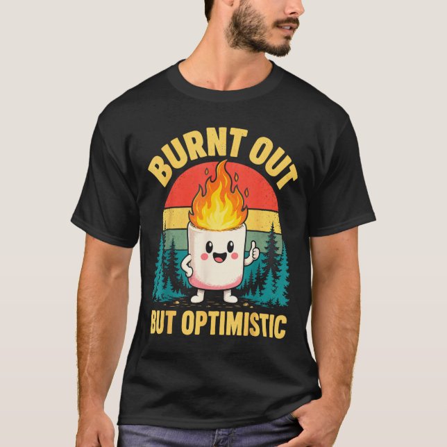 Lustige Marshmallow  T-Shirt (Vorderseite)