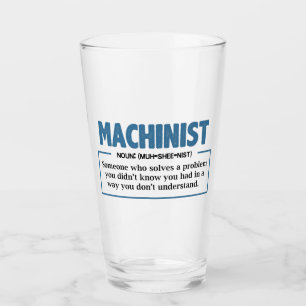 Lustige Maschinistendefinition Glas