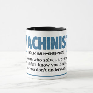 Lustige Maschinistendefinition Tasse
