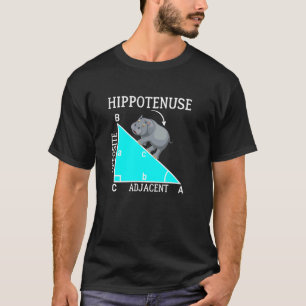 Lustige Mathe-Hippotenuse Nilpferd Hypothenuse T-Shirt