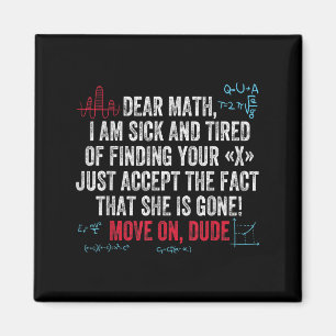 Lustige Mathe-Zitate Liebe Mathe Zieh Weiter Alter Magnet