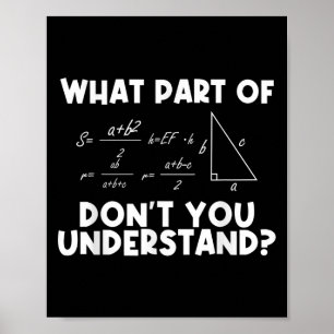 Lustige Mathe-Zitate Mathematik Lieber Mathematikl Poster