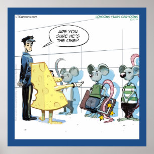 Lustige Maus Verbrechen Rick London Poster