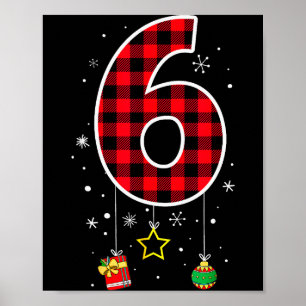 Lustige Meme-Spruch 6 7 Sechs Sieben Weihnachten Poster