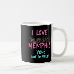 Lustige Memphis Tennessee Nacht Skyline Vintage Ta Kaffeetasse
