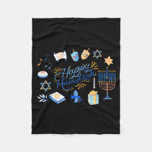 Lustige Menorah Chanukka 2025 Meowzel Chanukkah Jü Fleecedecke