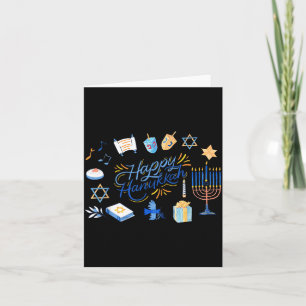 Lustige Menorah Chanukka 2025 Meowzel Chanukkah Jü Karte