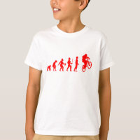 Lustige menschliche Evolution zum Mountainbike-Spr