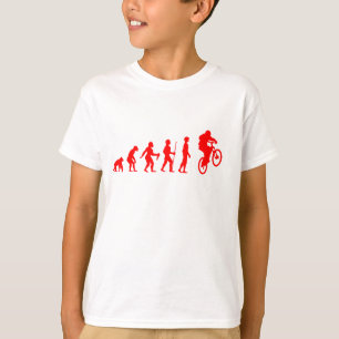 Lustige menschliche Evolution zum Mountainbike-Spr T-Shirt
