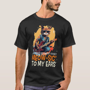 Lustige Meowsik für meine Ohren für Rock'n Cats un T-Shirt
