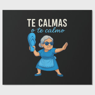 Lustige mexikanische spanische Oma Geschenkpapier