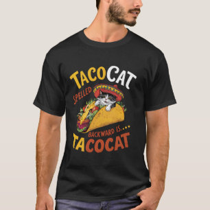 Lustige mexikanische Taco-Katze, Tacocat rückwärts T-Shirt