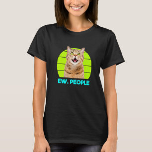 Lustige Miau überraschte Katze, Igitt. Personenill T-Shirt