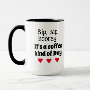 lustige minimale schwarzweiß-elegante Typografie Tasse